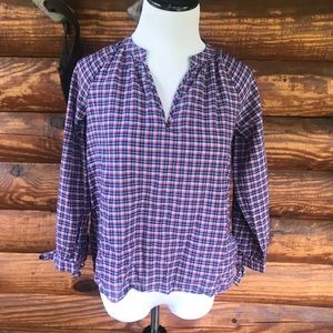 Madewell Plaid Top